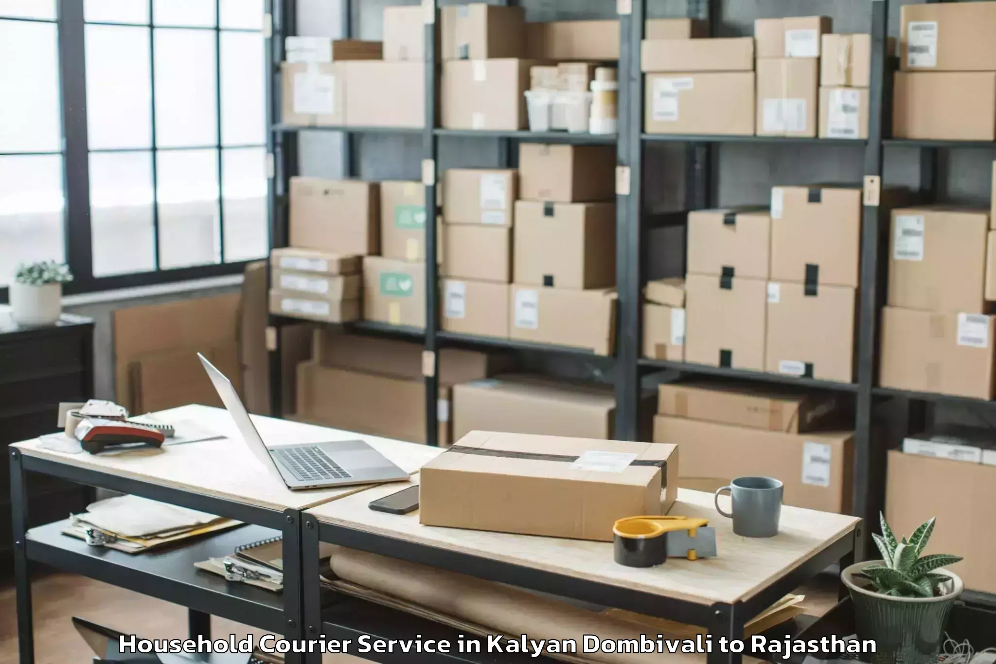 Kalyan Dombivali to Udaipur Household Courier Booking